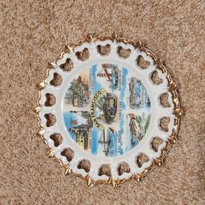 Vintage San Francisco California Souvenir Plate Collectible Ceramic 8"